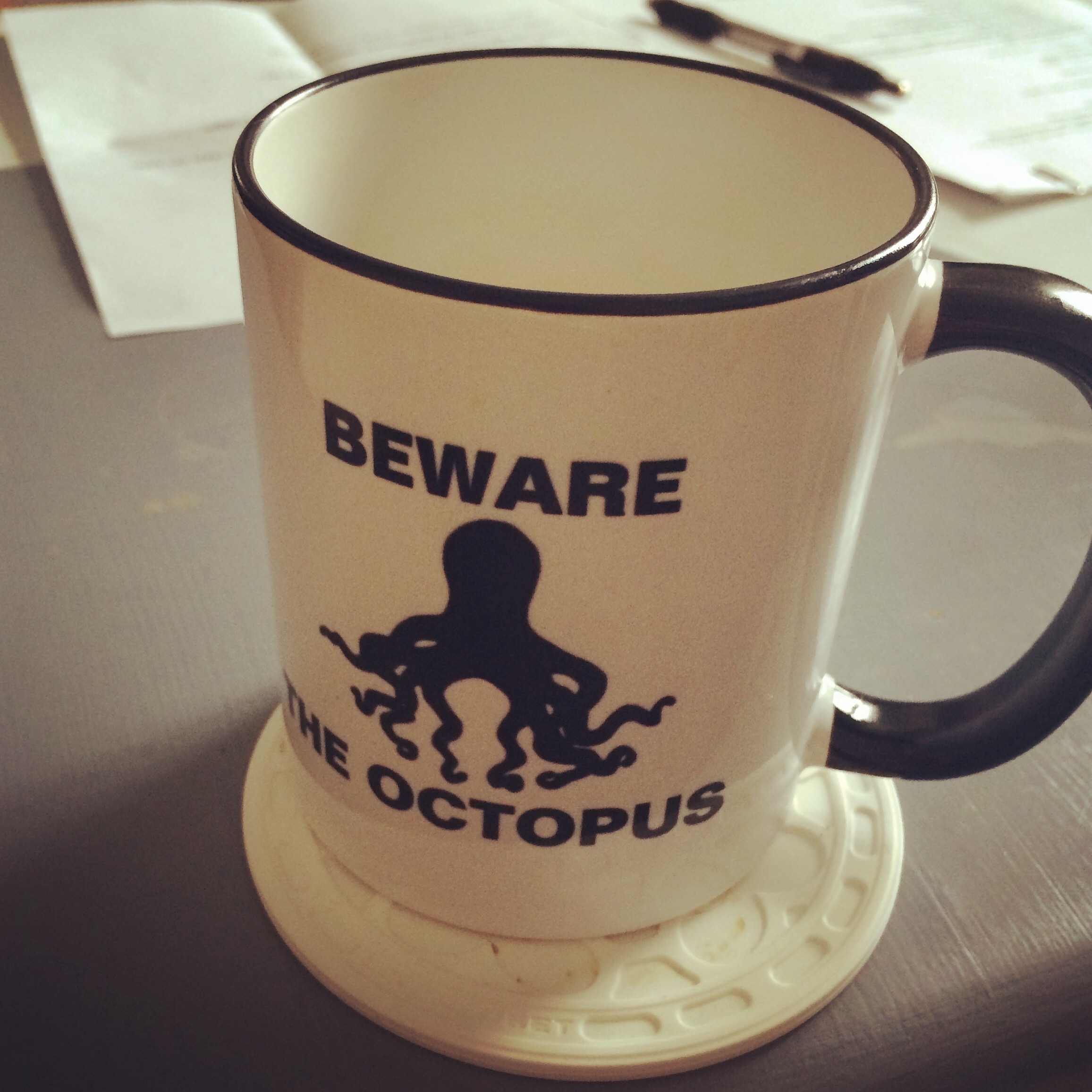 Beware the Octopus Mug merch gail carriger