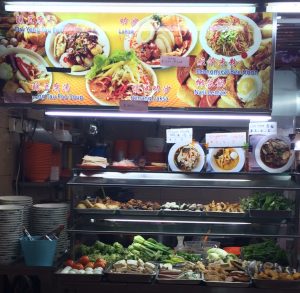 Singapore Hawker Center Food stand
