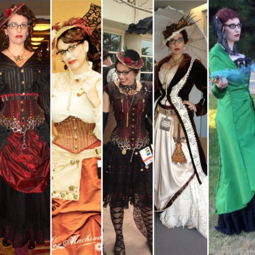 Gail Carriger first 5 years steampunk outfits