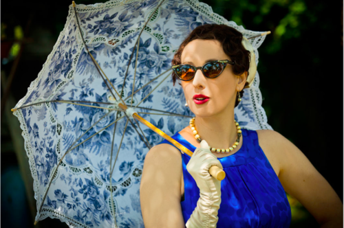 Gail Carriger Parasol Sunglasses Blue