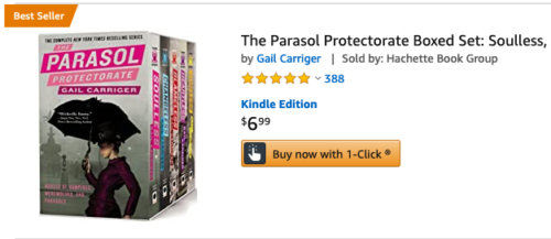 Parsol Protectorate Boxed Set Sale Amazon Best Seller