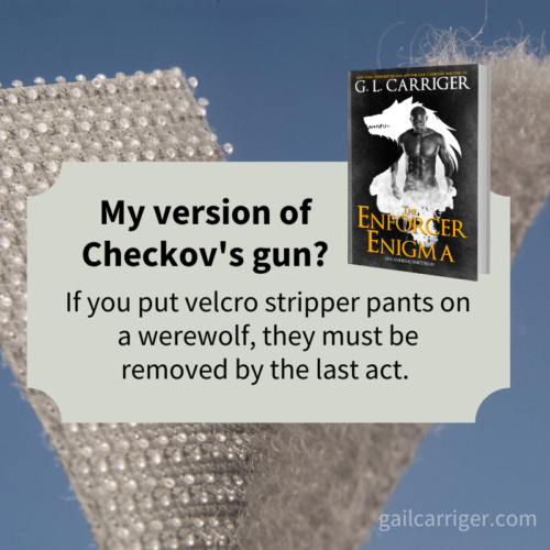 Gail Carriger My Version OF Checovs Gun Velcro Stripper Pants