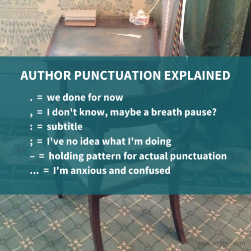 Gail Carriger Author Punctuation Explained